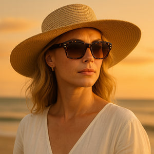 Óculos de Sol Feminino Marrom