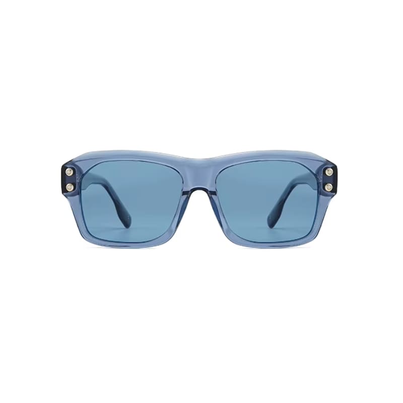 Óculos de Sol Feminino Azul Detalhes