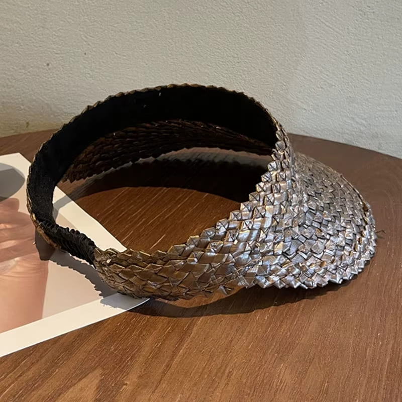 Viseira Feminina de Praia Rattan