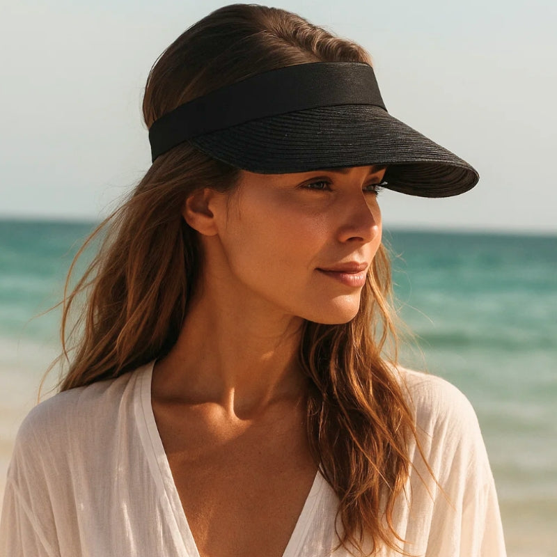 viseira feminina de palha