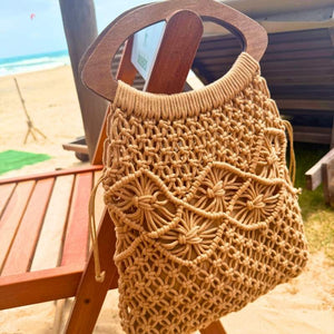 bolsa de praia de croche 