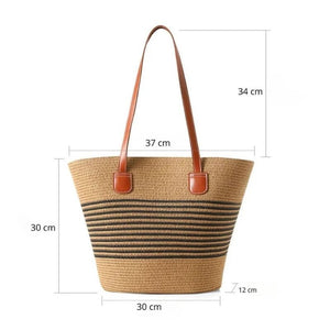 medidas bolsa de palha capri chique